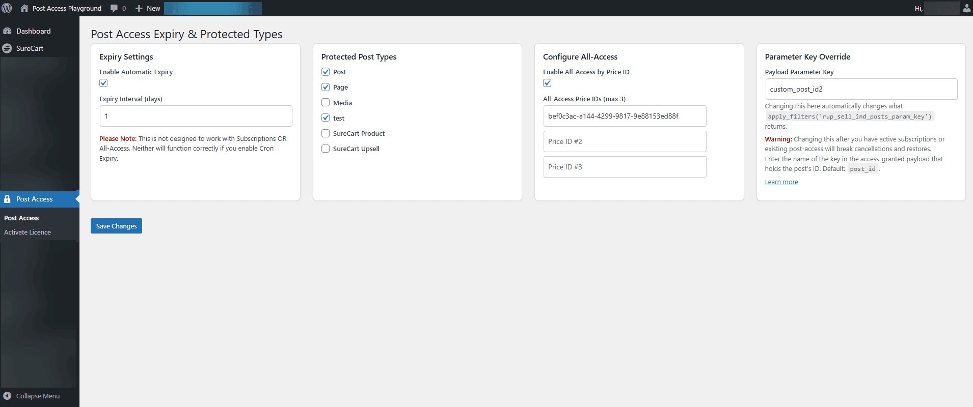 Post Access Manager Gui Concept Blog